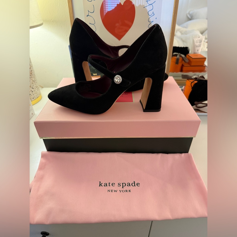 Kate Spade Black Maren Heels size 7